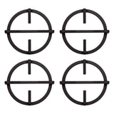 Estufa de Empotrar Haceb Cristal Negro 60x43cm 110 Voltios para Gas Natural con Cuatro Quemadores
