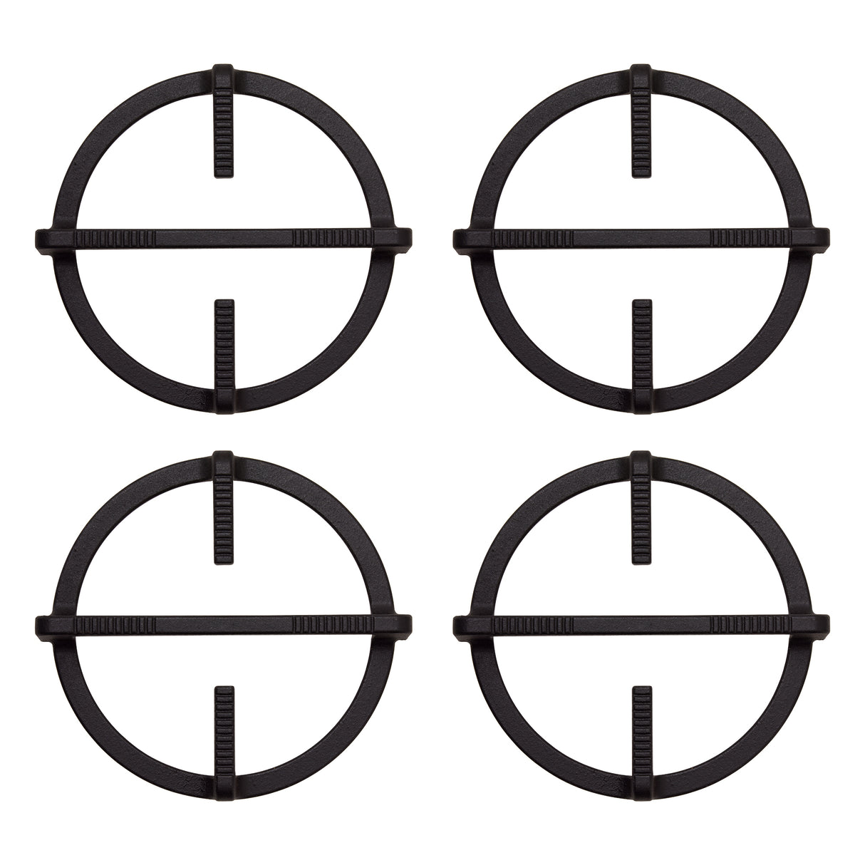 Estufa de Empotrar Haceb Cristal Negro 60x43cm 110 Voltios para Gas Natural con Cuatro Quemadores
