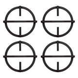 Estufa de Empotrar Haceb Cristal Negro 60x51cm 110 Voltios para Gas Propano con Cuatro Quemadores
