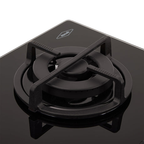 Estufa de Empotrar Haceb Cristal Negro 60x43cm 110 Voltios para Gas Natural con Tres Quemadores