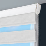 Cortina Roller Duo Elegance Blanco 150x170cm Enrollable de Rayas Apertura Vertical y con Sistema Propio