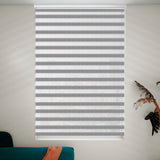 Cortina Roller Duo Elegance Gris 140x170cm Enrollable de Rayas Apertura Vertical y con Sistema Propio