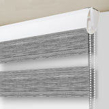 Cortina Roller Duo Elegance Gris 160x170cm Enrollable de Rayas Apertura Vertical y con Sistema Propio