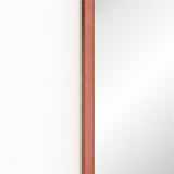 Espejo de Pared Led Oro Rosa 60x120cm de Arco Superior Luz Cálida con Marco En Madera