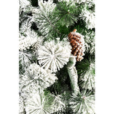 Árbol de Navidad Nieve Piñas Z Blanco Nieve 135x240cm de Piso