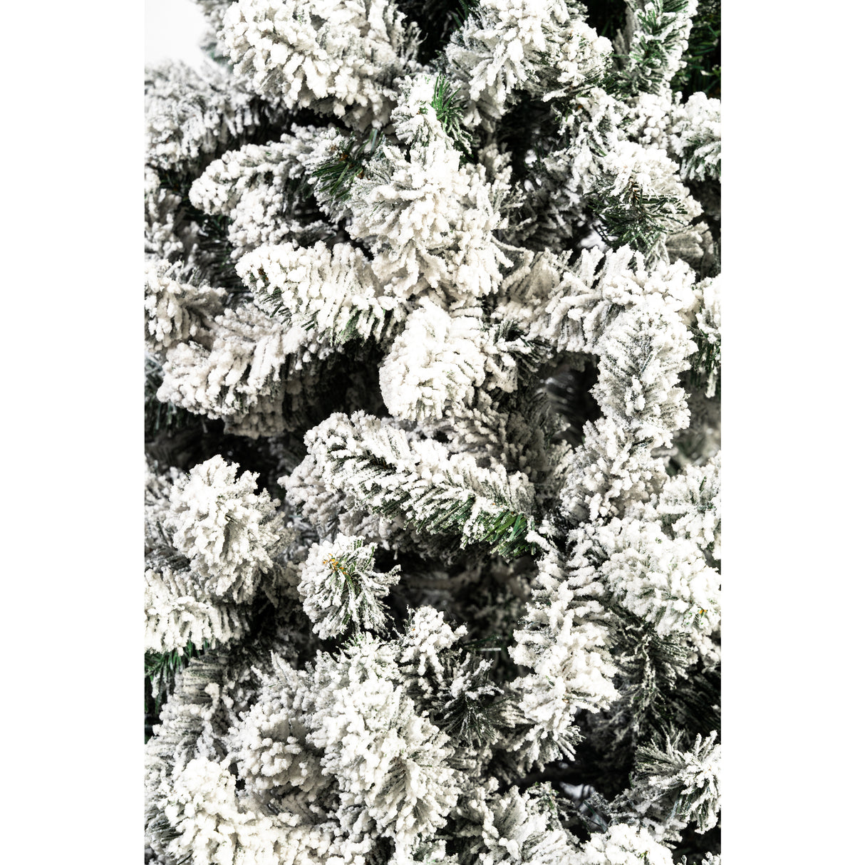 Árbol de Navidad Nevado Verde y Blanco Nieve 120x210cm de Piso