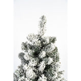 Árbol de Navidad Nevado Verde y Blanco Nieve 135x240cm de Piso