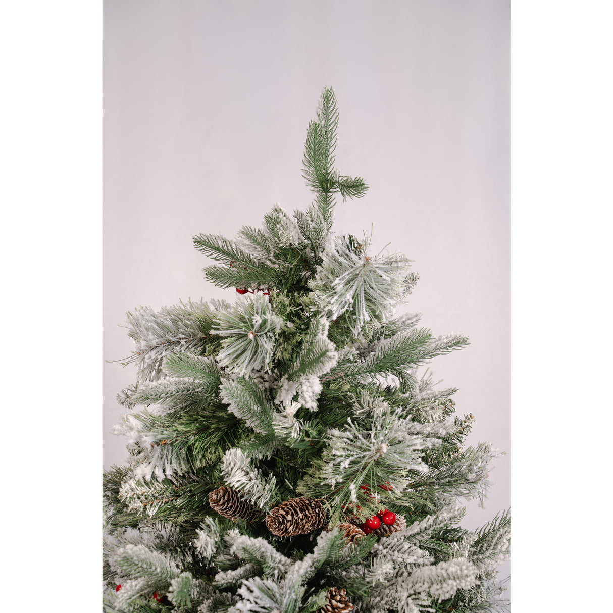 Árbol de Navidad Piña Fruta Verde y Blanco 105x180cm de Piso