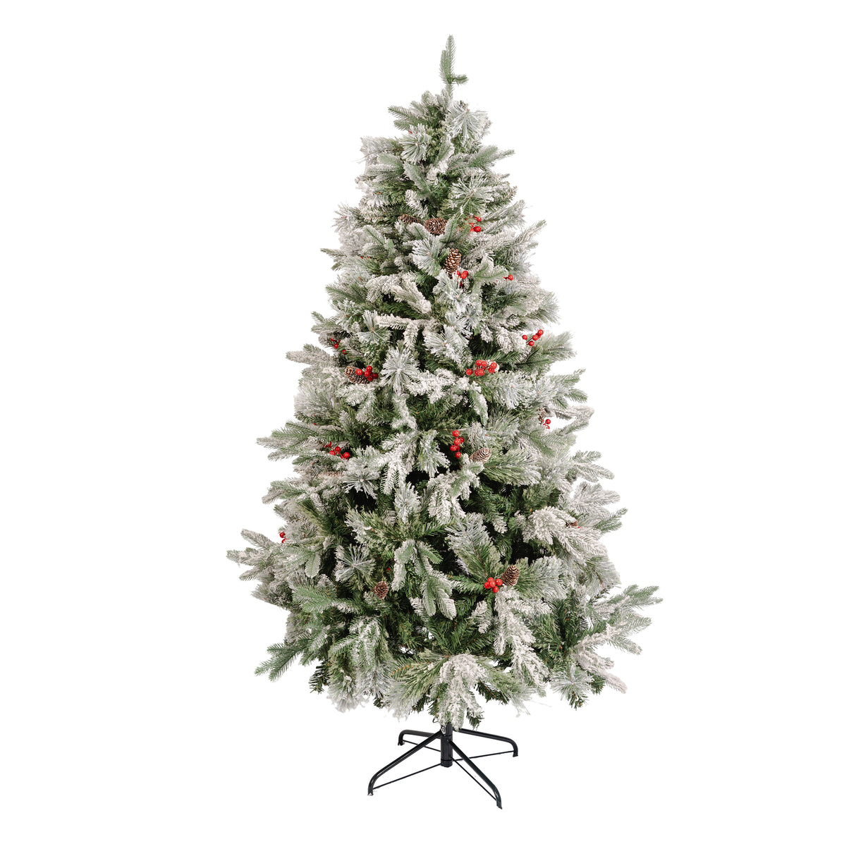 Árbol de Navidad Piña Fruta Verde y Blanco 120x210cm de Piso