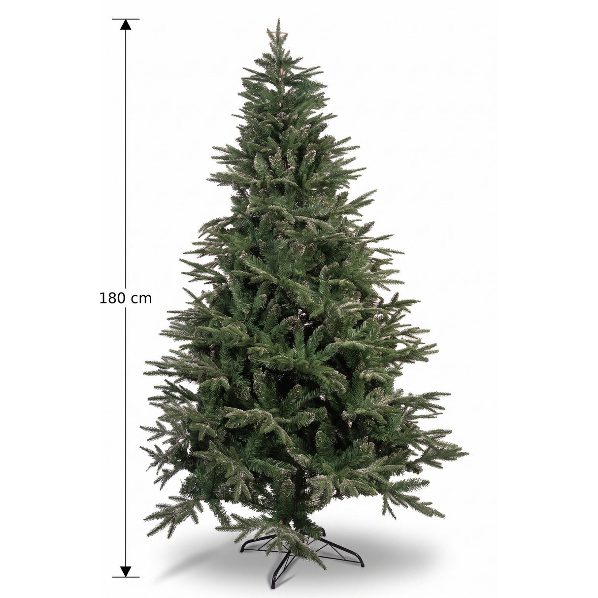 Árbol de Navidad Escarchado Verde y Plata 105x180cm de Piso