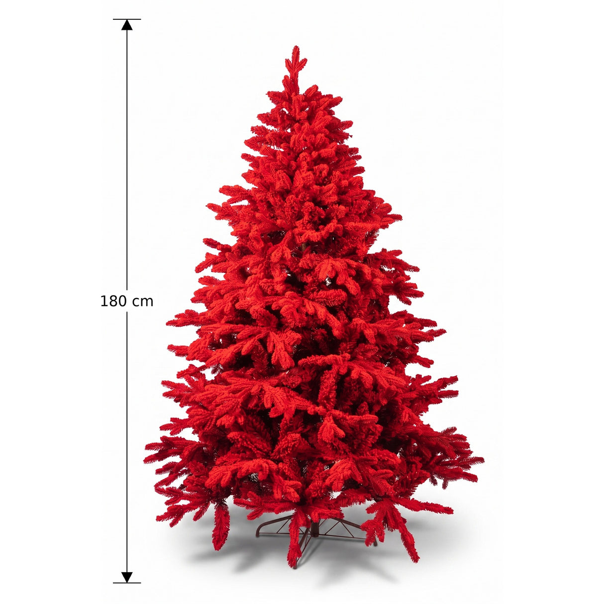 Árbol de Navidad Gamuzado Rojo 105x180cm de Piso