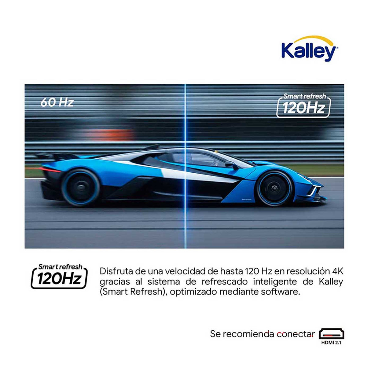 Televisor Kalley Google TV QLED Negro 4K UHD 2160P 166.7x102.6cm de 75" Pulgadas Smart con Wifi y Bluetooth