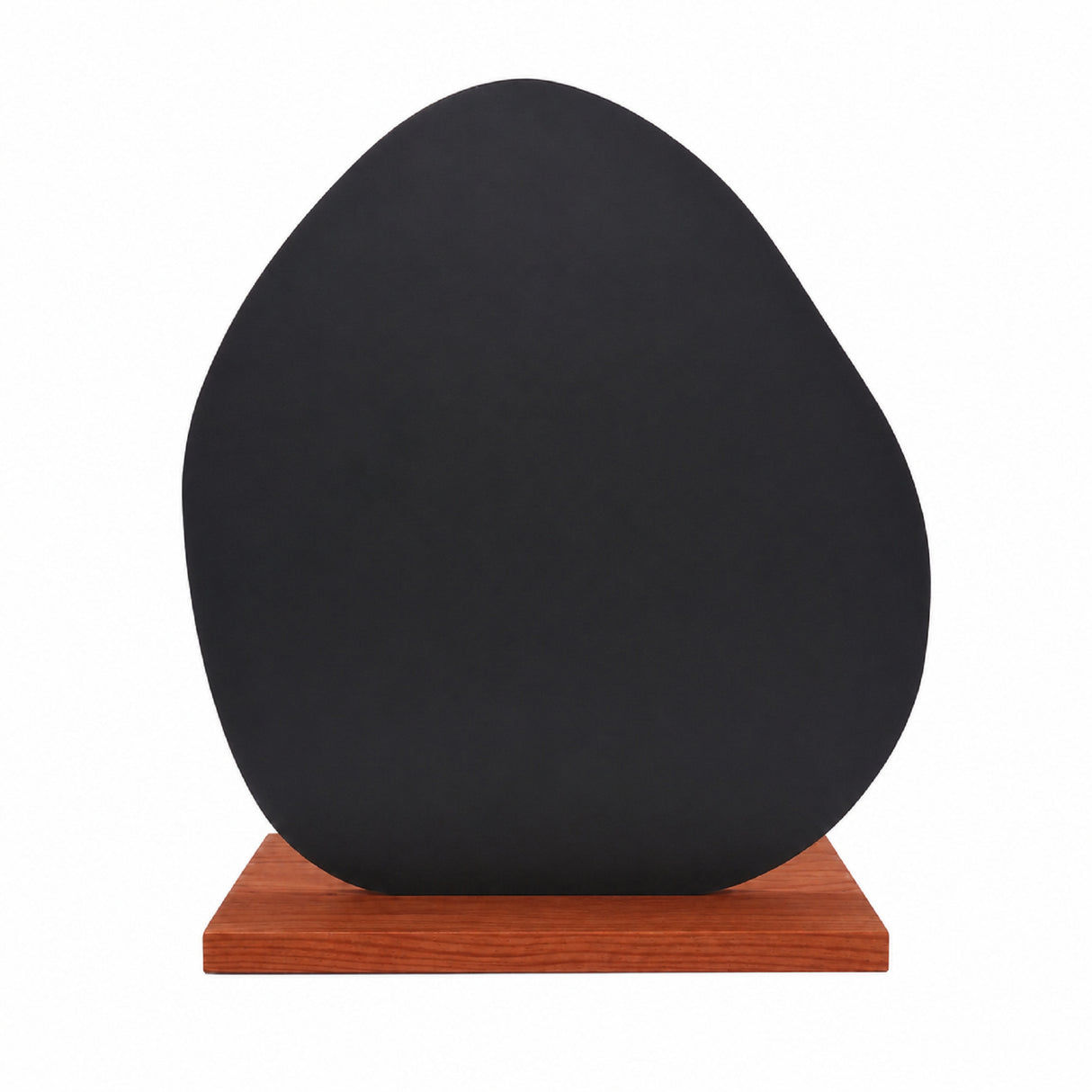 Espejo de Tocador 28x32cm Asimetrico con Base de Madera Color Caoba