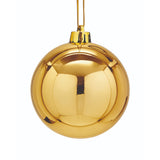 Bola Navideña Lisa Dorado 30x30cm con Acabado Brillante Reutilizable
