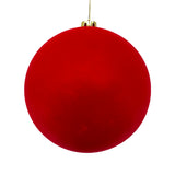Bola Navideña Gamuzada Rojo 25x25cm con Acabado Gamuzada Reutilizable