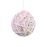 Bola Navideña Candy Candy 25x25cm con Acabado Glitter Reutilizable