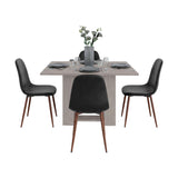Mesa de Comedor Volterra Positano 120x74cm de Cuatro Puestos sin Sillas y con Patas