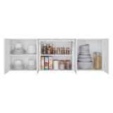 Mueble Superior de Cocina Oceana Blanco 180x60cm con Cinco Puertas