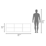 Mueble Superior de Cocina Oceana Blanco 180x60cm con Cinco Puertas