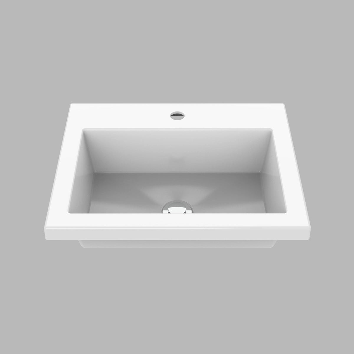 Kit Mueble con Lavamanos Oslo Soder Mali y Blanco 61.8x47.4cm Individual con Dos Cajones