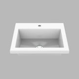 Kit Mueble con Lavamanos Oslo Soder Mali y Blanco 61.8x47.4cm Individual con Dos Cajones