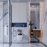 Kit Mueble con Lavamanos Oslo Gracia Sikuani y Blanco 61.8x47.4cm Individual con Dos Cajones