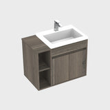 Kit Mueble con Lavamanos Oslo Mitte Tambo y Blanco 61.8x47.4cm Individual con Dos Cajones