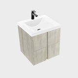 Kit Mueble con Lavamanos Siena Nardo y Blanco 46.8x42.4cm Individual con Un Cajón