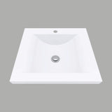 Kit Mueble con Lavamanos Siena Soder Mali y Blanco 46.8x42.4cm Individual con Un Cajón