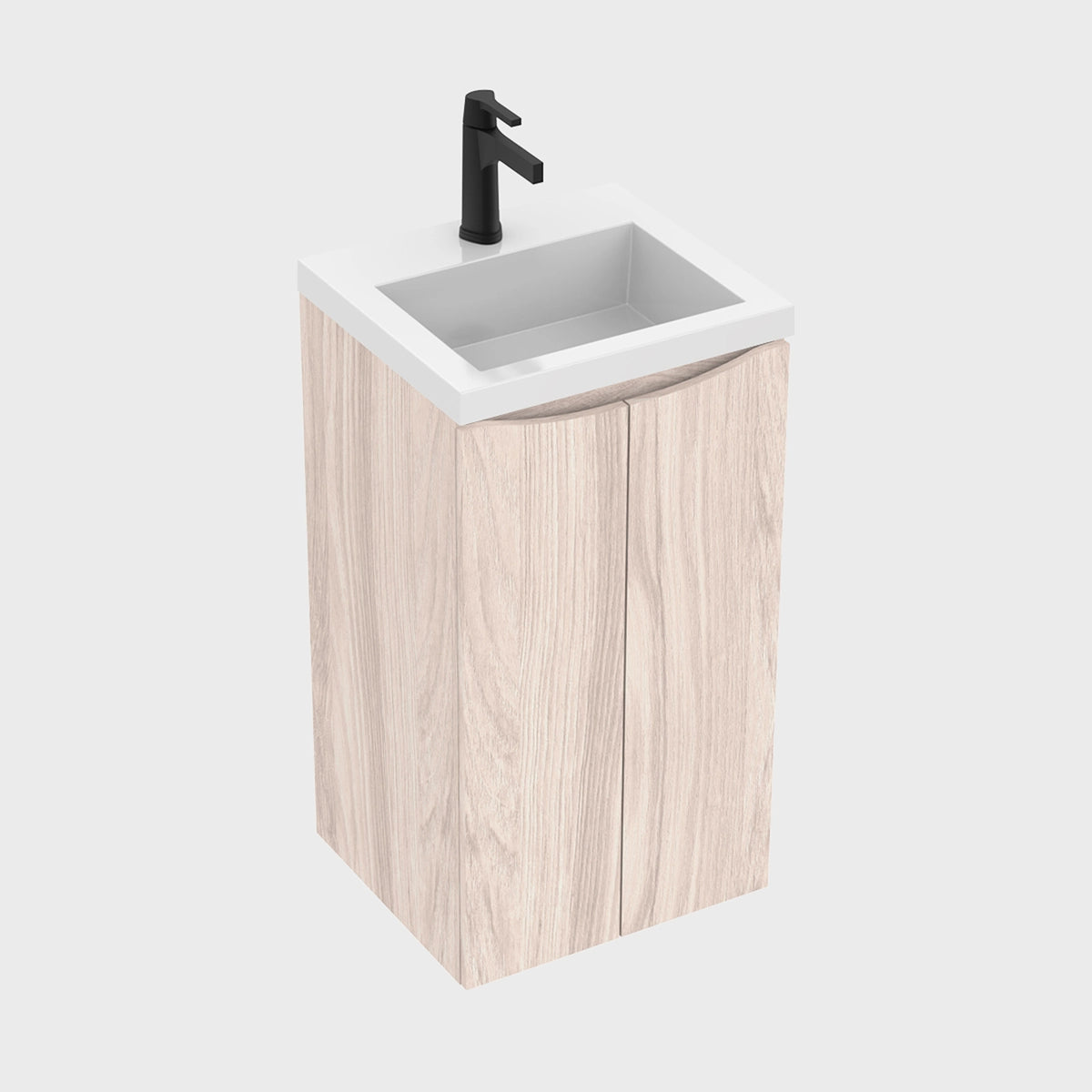Kit Mueble con Lavamanos Oslo Soder Mali y Blanco 46.8x42.4cm Individual