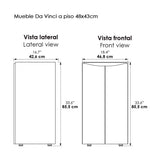 Kit Mueble con Lavamanos Oslo Gracia Sikuani y Blanco 46.8x42.4cm Individual