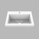 Kit Mueble con Lavamanos Oslo Blanco y Marfil 61.8x47.4cm Individual con Dos Cajones