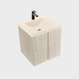 Kit Mueble Calder con Lavamanos Siena Soder Mali y Marfil 123.4x47.6cm Dobles con Un Cajón
