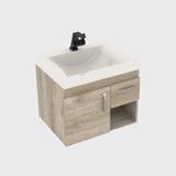 Kit Mueble con Lavamanos Siena Nardo y Marfil 62.4x47.6cm Individual con Un Cajón