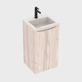 Kit Mueble con Lavamanos Siena Soder Mali y Marfil 46.8x42.4cm Individual con Dos Cajones