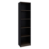 Estante Home E2 Wengue y Milan 45x180.6cm Rectangular con Cinco Compartimientos y con Cuatro Entrepaños