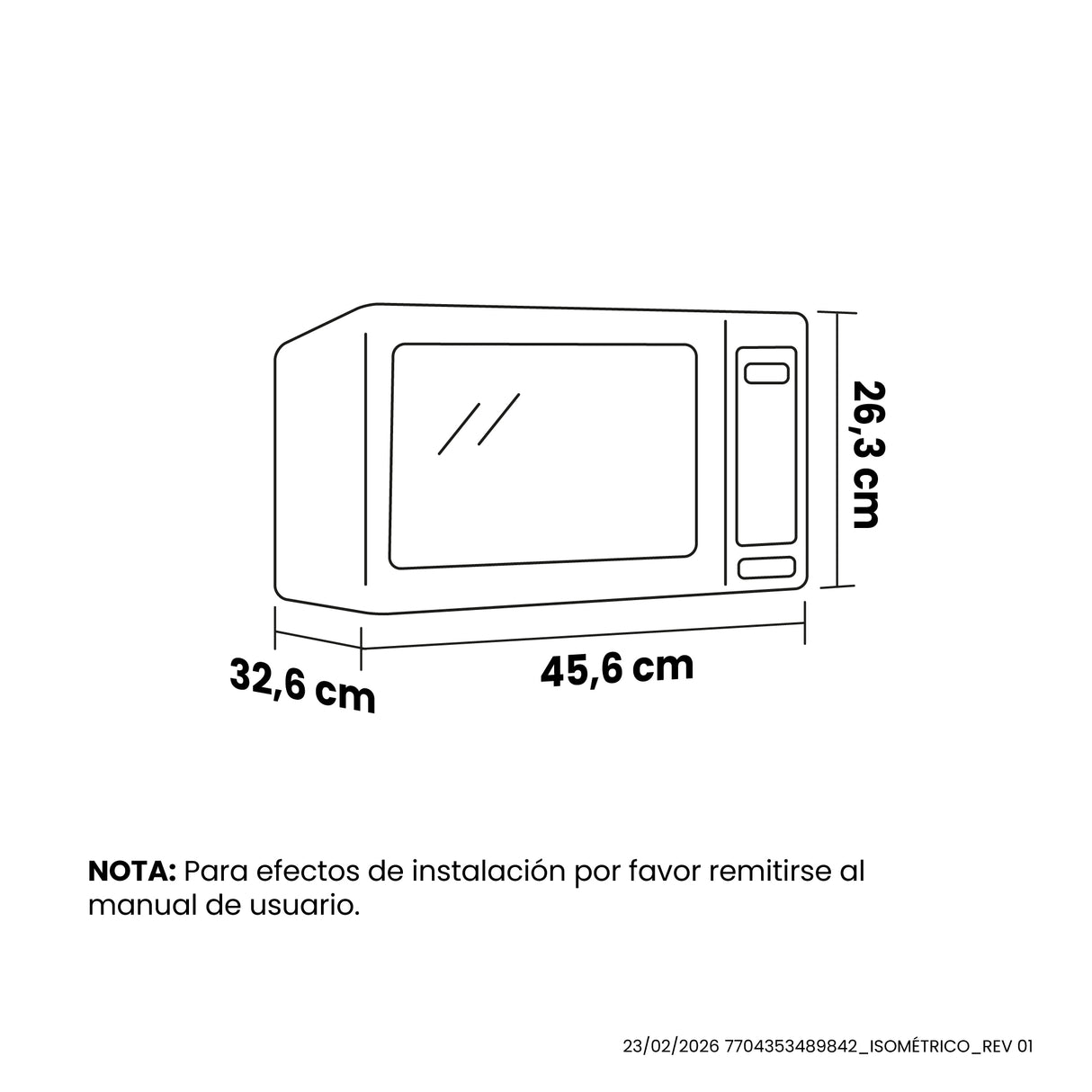 Horno Microondas Haceb Tipo Push Negro 46x26cm de 20 Litros 120 Voltios con Ocho Funciones Preconfiguradas