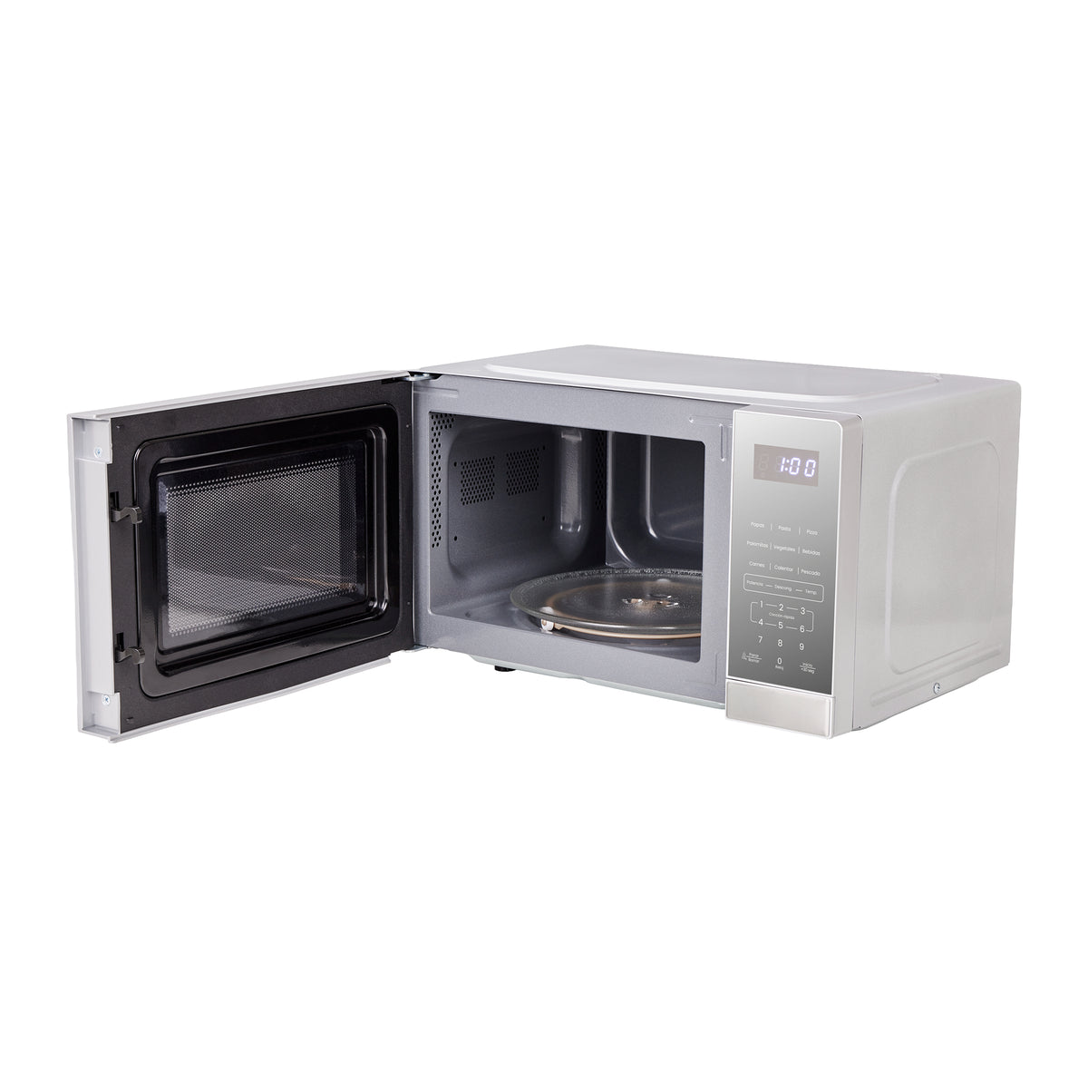 Horno Microondas Haceb Tipo Push Inox 46x26cm de 20 Litros 120 Voltios con Ocho Funciones Preconfiguradas