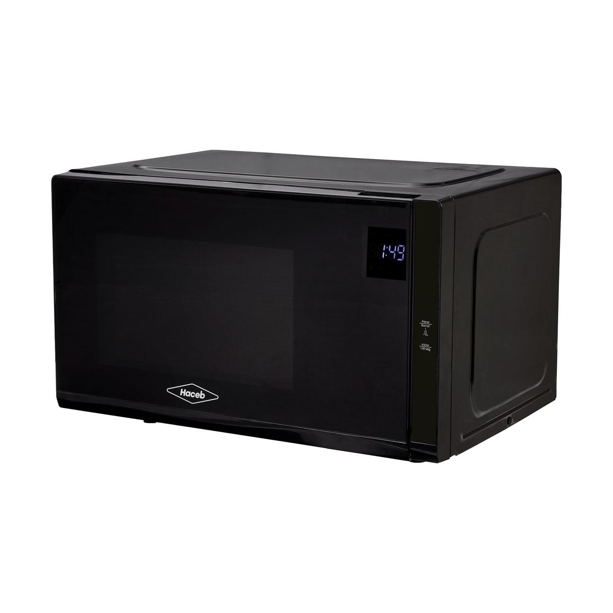 Horno Microondas Haceb Negro 48x29cm de 25 Litros 120 Voltios con Ocho Funciones Preconfiguradas y con Grill