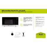 Horno Microondas Haceb Negro 52x30cm de 31 Litros 120 Voltios con 16 Funciones Preconfiguradas