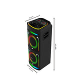 Torre de Sonido Kalley Negro Mate 37.4x100.1cm con Control Remoto
