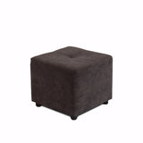 Puff Valencia Gris 46x41cm de Un Puesto Antifluido sin Apoya Brazos