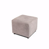 Puff Valencia Plata 46x41cm de Un Puesto Antifluido sin Apoya Brazos