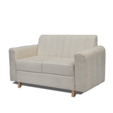 Sofá Sevilla Marfil 80x80cm de Dos Puestos Antifluido con Apoya Brazos
