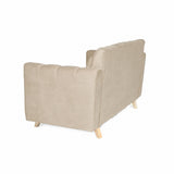 Sofá Sevilla Marfil 80x80cm de Dos Puestos Antifluido con Apoya Brazos
