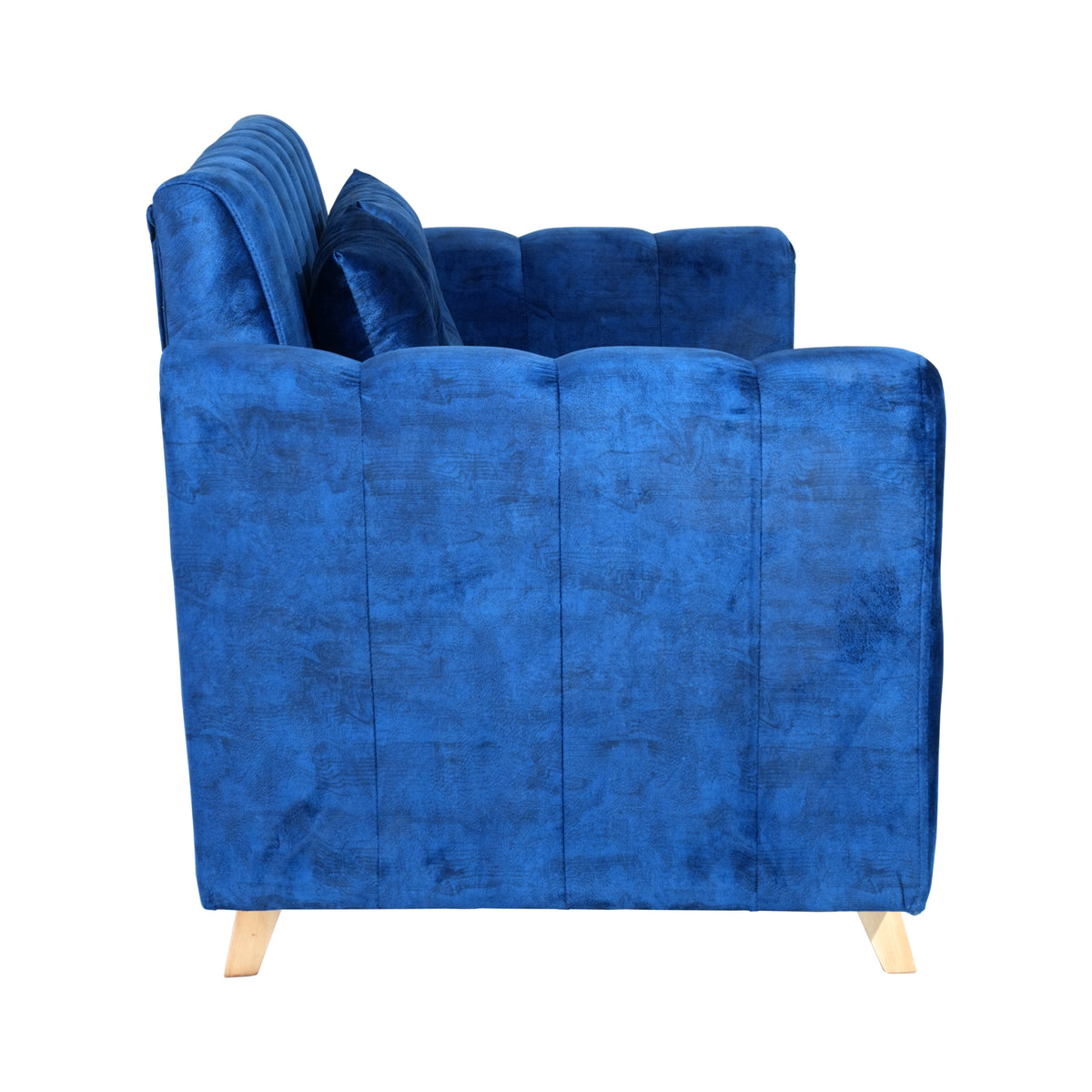 Sofá Sevilla Azul 80x80cm de Dos Puestos Antifluido con Apoya Brazos