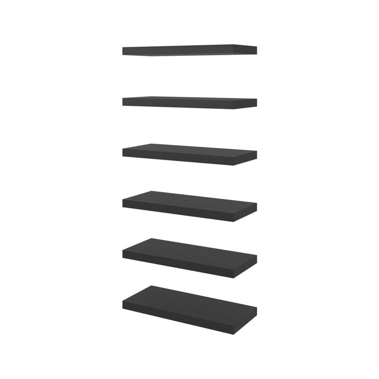 Set de 2 Repisas Shelf Wengue 60x3.8cm Rectangulares
