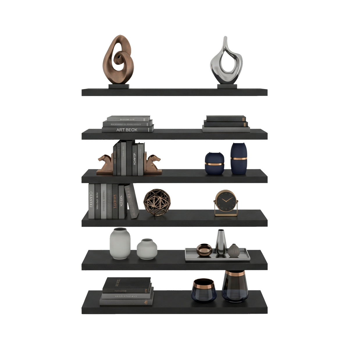 Set de 2 Repisas Shelf Wengue 106.7x3.8cm Rectangulares