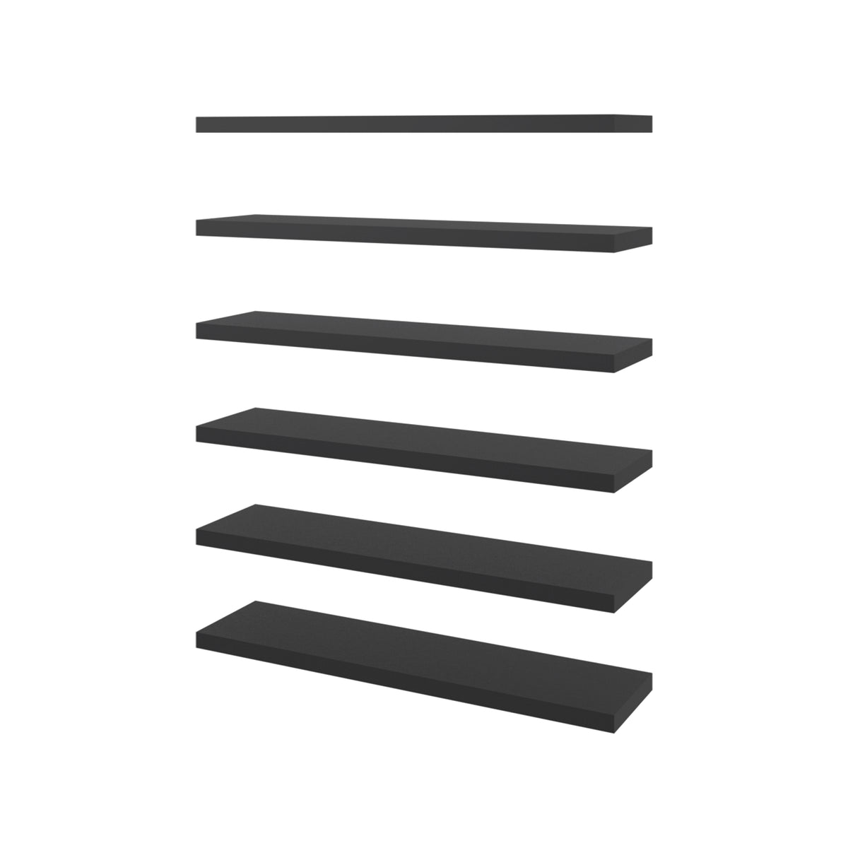 Set de 2 Repisas Shelf Wengue 106.7x3.8cm Rectangulares