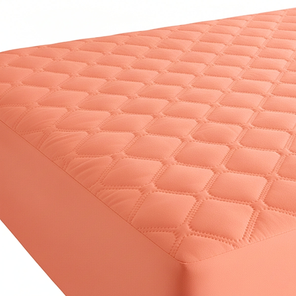 Protector de Colchón Transpirable Coral para Colchón Sencillo 100 X 190 Cm Acolchado 300 Hilos